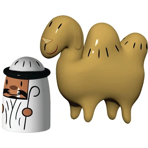 2 figurki, pasterz i wielbłąd 2 figurki, pasterz i wielbłąd