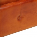 2-osobowa sofa Chesterfield, jasnobrązowa, skóra naturalna