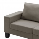 3-osobowa sofa, taupe, tapicerowana tkaniną