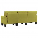 3-osobowa sofa, zielona, tapicerowana tkaniną