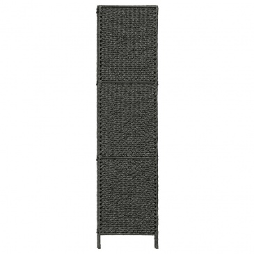 3-panelowy parawan pokojowy, czarny 116 x 160 cm, hiacynt wodny
