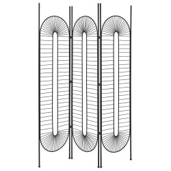 3-panelowy parawan pokojowy noale czarny