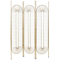 3-panelowy parawan pokojowy noale złoty 135 cm 170 cm