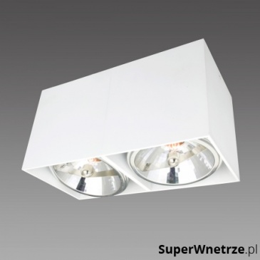 Lampa natynkowa 12x24 cm Light Prestige Aliano biała