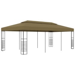 Altana ogrodowa, 6 x 3 x 2,7 m, taupe, 180 g/m² Altana ogrodowa, 6 x 3 x 2,7 m, taupe, 180 g/m²