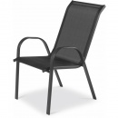Krzesło ogrodowe 93x55x71cm Fieldmann czarne