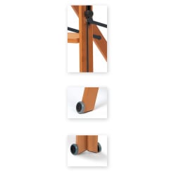 Arredamenti tuscania 4 drabina - 162 x 50 cm, brązowy