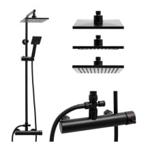Bateria do prysznica ścienna natrysk deszczownica 20 cm - yoka Bateria do prysznica ścienna natrysk deszczownica 20 cm - yoka