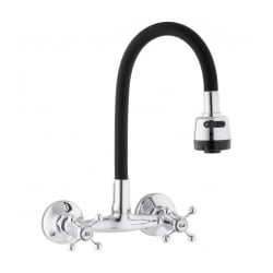 Bateria kuchenna ścienna elastyczna wylewka kran - yoka