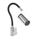 Bateria kuchenna stojąca elastyczna wylewka kran czarny