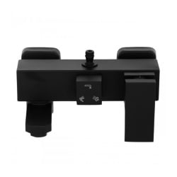 Bateria prysznicowa ścienna do kabiny 3-funkcyjna  bateria łazienkowa czarna z wylewką- Yoka