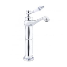 Bateria umywalkowa stojąca kran do łazienki chrom wysoka retro- yoka