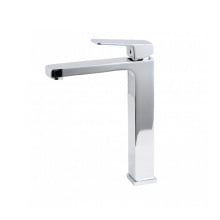 Bateria umywalkowa wysoka nablatowa kwadratowa łazienkowa - yoka Bateria umywalkowa wysoka nablatowa kwadratowa łazienkowa - yoka