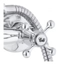 Bateria wannowa ścienna prysznicowa kran chrom retro - yoka