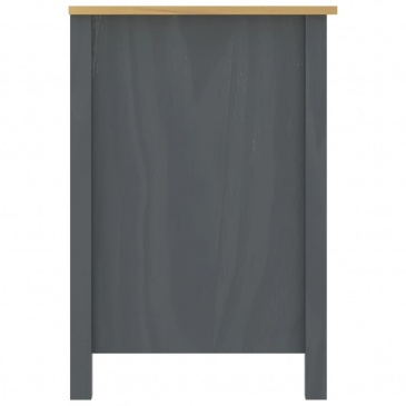 Biurko Hill Range z 3 szufladami, szare, 120x50x74 cm, sosna