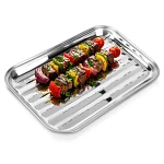 Blacha do grillowania stalowa perforowana 34,5x24,5 cm