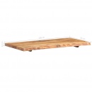 Blat łazienkowy, lite drewno akacjowe, 100 x 55 x 3,8 cm