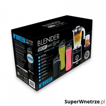 Blender kielichowy Noveen Sport Mix & Fit SB2000 Xline Black Kielich