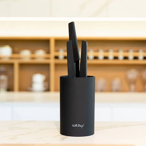 Blok do noży Vialli Design Nero czarny Blok do noży Vialli Design Nero czarny