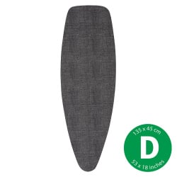 BRABANTIA 131547 - PerfectFit - Pokrowiec na deskę do prasowania - rozmiar D - pianka 8 mm - Denim B