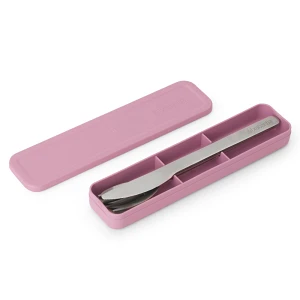 BRABANTIA 241925 - 3-częściowy zestaw sztućców Make   Take - Lilac Pink