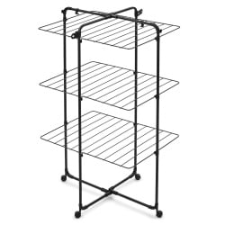 BRABANTIA 303982 - HangOn Tower - Suszarka na pranie 23 m - Czarny Matowy