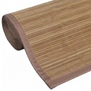 Brązowy, prostokątny dywan bambusowy, 120 x 180 cm