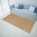 Brązowy, prostokątny dywan bambusowy, 80 x 200 cm