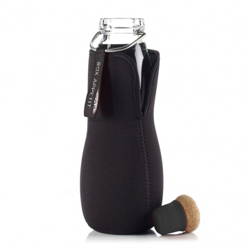 Butelka na wodę EAU GOOD w pokrowcu BLACK+BLUM czarna