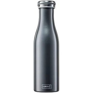 butelka termiczna, stalowa, 0,5 l, antracytowa metaliczna