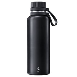 Butelka termiczna, stalowa, 1,0 l, czarna