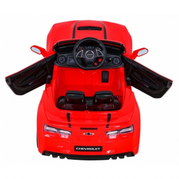 Chevrolet camaro 2ss na akumulator czerwony + pilot + koła eva + wolny start + dźwięki światła