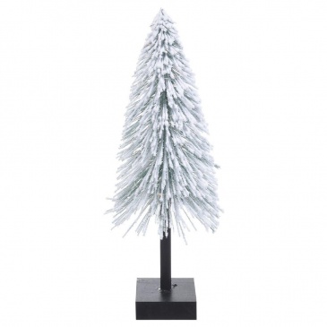Choinka świecąca sztuczna śnieżona drzewko świąteczne z lampkami oświetlenie 10 led 40 cm