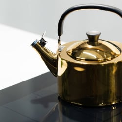 Czajnik 1,5l z gwizdkiem diamante złoty polerowany 29187