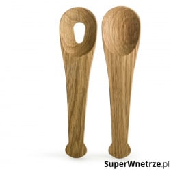 Dębowe łyżki do sałaty 24cm Sagaform naturalne