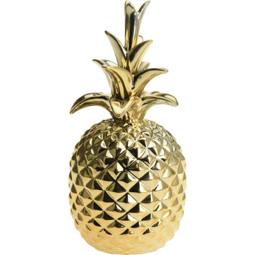 Dekoracja Ananas Dolomit złoty