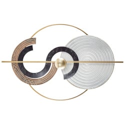 Dekoracja ścienna BRAGA Metal 55 cm Kolorowy