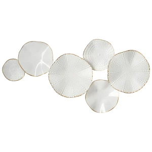 Dekoracja ścienna NEODYNIUM Metal 47 cm Biały