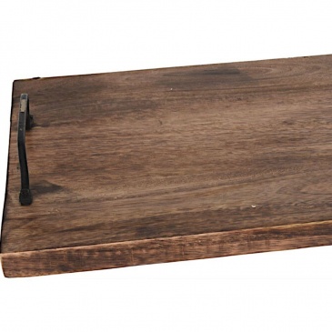 Deska kuchenna drewniana mango do krojenia serwowania 56x29 cm taca z uchwytami