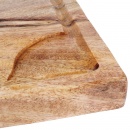 Deska z rowkami do krojenia i serwowania drewniana 40,7x28,5x2,7 cm