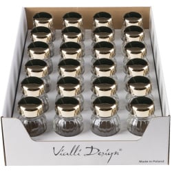 Display ze słoiczkami na przyprawy vilagio 24 szt. złote 1289