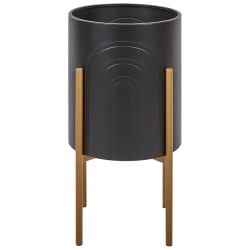 Doniczka na nóżkach serotina metal czarny Doniczka na nóżkach serotina metal czarny