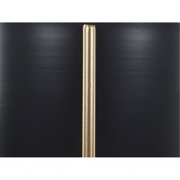 Doniczka na stojaku metalowa 16 x 16 x 41 cm czarno-złota LEFKI