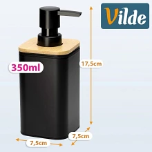 Dozownik do mydła czarny 350 ml Dozownik do mydła czarny 350 ml