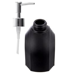 Dozownik do mydła szklany czarny 180 ml