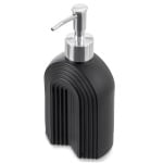 Dozownik do mydła szklany czarny 320 ml