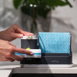 Dozownik na płyn z organizerem Livio Duo szary