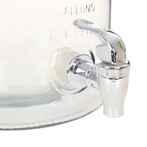Dozownik wody XXL z kranikiem, przezroczysty, 8 L, szkło Dozownik wody XXL z kranikiem, przezroczysty, 8 L, szkło
