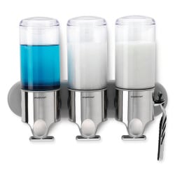 Dozowniki do płynów pod prysznic 3 szt. 444ml Simplehuman srebrne Dozowniki do płynów pod prysznic 3 szt. 444ml Simplehuman srebrne