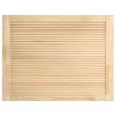 Drzwi żaluzjowe, 4 szt., lite drewno sosnowe, 39,5 x 59,4 cm